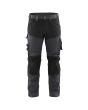 Handwerker Arbeitshose mit Stretch Mittelgrau/Schwarz C50 Produktbild img1 S