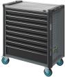 HAZET Werkstattwagen Assistent 179NXL ∙ einzeln 179NXL-8-VW ∙ L x B x H: 959 mm x 518 mm x 1020 mm ∙ Schubladen, flach: 7× 81 x 696 x 398 mm ∙ Schubladen, hoch: 1× 166 x 696 x 398 mm Produktbild img3 S