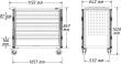 HAZET Werkstattwagen Assistent 179NXXL-8D ∙ L x B x H: 1133 mm x 642 mm x 1020 mm ∙ Schubladen, flach: 7× 81 x 870 x 522 mm ∙ Schubladen, hoch: 1× 166 x 870 x 522 mm Produktbild img10 S