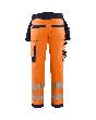 High Vis Softshell Arbeitshose High Vis Orange/Marineblau D21 Produktbild img2 S