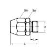 RIEGLER Einschraubverschraubung, Alu, für PVC-Gewebeschlauch 15x9, G 1/4 Produktbild img2 S
