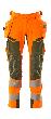Hose mit Hängetaschen, ULTIMATE STRETCH Hose Größe 82C44, hi-vis orange/moosgrün Produktbild img1 S