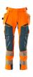 Hose mit Hängetaschen, ULTIMATE STRETCH Hose Größe 90C51, hi-vis orange/dunkelpetroleum Produktbild img1 S