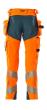 Hose mit Hängetaschen, ULTIMATE STRETCH Hose Größe 90C51, hi-vis orange/dunkelpetroleum Produktbild img3 S