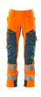 Hose mt Knietaschen, ULTIMATE STRETCH Hose Größe 76C51, hi-vis orange/dunkelpetroleum Produktbild img1 S