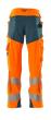 Hose mt Knietaschen, ULTIMATE STRETCH Hose Größe 76C51, hi-vis orange/dunkelpetroleum Produktbild img3 S