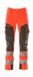 Hose mt Knietaschen, ULTIMATE STRETCH Hose Größe 76C58, hi-vis rot/dunkelanthrazit Produktbild img1 S