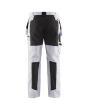 Malerhose mit Stretch-Einsätzen Weiß/Schwarz D28 Produktbild img2 S