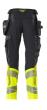 Hose mit Hängetaschen, ULTIMATE STRETCH Hose Größe 90C60, schwarzblau/hi-vis gelb Produktbild img3 S