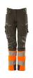 Hose, Damen,DIAMOND, Knietaschen,Stretch Hose Größe 76C44, dunkelanthrazit/hi-vis orange Produktbild img1 S