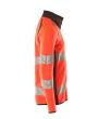 Sweatshirt mit Reißverschluss,modern Fit Sweatshirt mit Reißverschluss Größe 4XL, hi-vis rot/dunkelanthrazit Produktbild img4 S