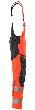 Latzhose, Knietaschen, Stretch-Einsätze Latzhose Größe 82C44, Hi-vis rot/schwarzblau Produktbild img4 S