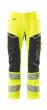 Hose mit Knietaschen, Stretch-Einsätze Hose Größe 90C60, hi-vis gelb/schwarzblau Produktbild img1 S