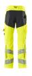 Hose mit Knietaschen, Stretch-Einsätze Hose Größe 90C60, hi-vis gelb/schwarzblau Produktbild img3 S