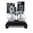 Aircraft Stationärer Kolbenkompressor mit 2x 100 Liter-Druckluftbehältern und Kältetrockner AIRPROFI DUO 703/2x100/10 K Produktbild img4 S