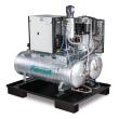 Aircraft Stationärer Kolbenkompressor mit 2x 100 Liter-Druckluftbehältern, Kältetrockner, Feinfilter, Kondensatableiter- und aufbereiter AIRPROFI DUO Produktbild