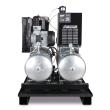 Aircraft Stationärer Kolbenkompressor mit 2x 100 Liter-Druckluftbehältern, Kältetrockner, Feinfilter, Kondensatableiter- und aufbereiter AIRPROFI DUO Produktbild img2 S