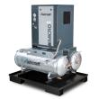 Aircraft Schraubenkompressor mit Rippenbandriemenantrieb auf 2 x 100 l Behälter A-DUO-MICRO SE 4.0-08 2x100 Produktbild