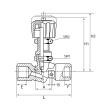 RIEGLER Nadelventil, Messing vernickelt, AG/AG, R 1/2, DN 8 Produktbild img2 S