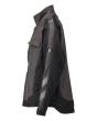 Jacke, cotton+ Arbeitsjacke Größe L, dunkelanthrazit/schwarz Produktbild img2 S
