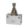 RIEGLER Drosselventil, in Blockform, Alu eloxiert, G 1/4, PN max. 10 bar Produktbild img1 S