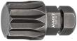 HAZET Bit 2597-04 ∙ 5/16 Zoll (8 mm) Sechskant massiv ∙ Innen Vielzahn Profil XZN ∙ SW M12 Produktbild img1 S