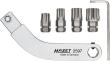 HAZET Türscharnier-Einsteckwerkzeug ∙ gebogener Bithalter ∙ Satz 2597-2/5 ∙ 9 x 12 mm Einsteck-Vierkant massiv ∙ 5/16 Zoll (8 mm) Sechskant hohl, Innen TORX® Profil, Innen Vielzahn Profil XZN ∙ 5-teilig ∙ SW T45, M8, M10, M12 Produktbild img1 S