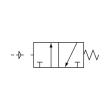 RIEGLER 3/2-Wegeventil, pneumatisch »3A«, monostabil, NC, G1/4, 1300l/min Produktbild img2 S