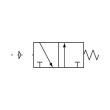 RIEGLER 3/2-Wegeventil, pneumatisch , »3A«, monostabil, NO, G 1/4, 1300l/min Produktbild img2 S