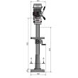 Säulenbohrmaschine Optimum OPTIdrill D 26Pro Aktions Set Produktbild img6 S