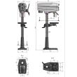 Optimum Säulenbohrmaschine OPTIdrill DP 26BV - F Produktbild img4 S