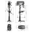 Optimum Säulenbohrmaschine OPTIdrill OPTIdrill DQ 25 inkl. Schraubstock Produktbild img6 S