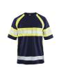 UV T-Shirt High Vis Marineblau/ High Vis Gelb XL Produktbild img1 S