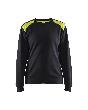 Damen Sweatshirt Schwarz/Gelb XXL Produktbild img1 S