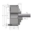 Optimum Vierbacken-Drehfutter Guss BISON Ø 250 mm DIN 6350 A2-5 Produktbild img2 S