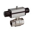 RIEGLER Messingkugelhahn, pneumatisch Stellantrieb, einfachwirkend, Rp 3/4 Produktbild img1 S