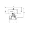RIEGLER Edelstahlkugelhahn pneumatisch Stellantrieb doppeltwirkend, Rp 1 1/4 Produktbild img2 S
