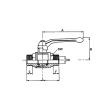 RIEGLER Kugelhahn schwere Ausführung, Handhebel, AG/AG, MS vernickelt , R 1/4 Produktbild img2 S