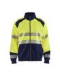 High Vis Sweatshirt mit Reißverschluss High Vis Gelb/Marineblau XS Produktbild img1 S