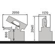 Hydraulische Schwenkrahmen-Metallbandsäge Metallkraft BMBS 300 x 320 H-DG Produktbild img4 S