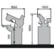 Hydraulische Schwenkrahmen-Metallbandsäge Metallkraft BMBS 230 x 280 HA-DG Produktbild img3 S