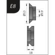 Metallkraft Biegerollensatz Typ E8, Ø 53 x 19 x 18 mm Produktbild
