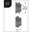 Metallkraft Biegerollensatz Typ E2, Ø 62 x 26 x 22 mm Produktbild