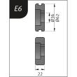 Metallkraft Biegerollensatz Typ E6, Ø 62 x 26 x 22 mm Produktbild