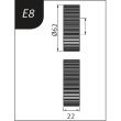 Metallkraft Biegerollensatz Typ E8, Ø 62 x 26 x 22 mm Produktbild