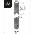 Metallkraft Biegerollensatz Typ E2, Ø 96 x 55 x 50 mm, R 10 / 7,5 mm Produktbild