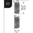 Metallkraft Biegerollensatz Typ E3, Ø 116 x 36 x 50 mm, R 5+9 / 9+5 mm Produktbild