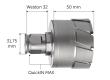 Fein HM Ultra 50 Kernbohrer mit QuickIN MAX-/ Weldon 32-Aufnahme, Bohr-Ø 90 mm, Schni Produktbild img4 S
