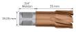 Fein HM Ultra Speed 35 Kernbohrer mit 3/4 in Weldon-Aufnahme, Bohr-Ø 14 mm, Schnittti Produktbild img4 S