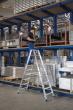 Stufen-Stehleiter beidseitig begehbar mit Rollen 2x12 Stufen Produktbild img2 S